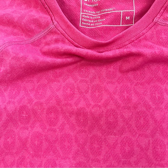 FIGS Salta Seamless Long Sleeve - Breast Cancer Awareness Ribbon F*ing Pink - M - Picture 6 of 10